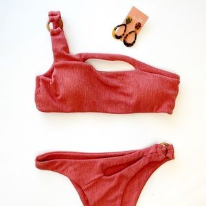 One Shoulder Bikini Set